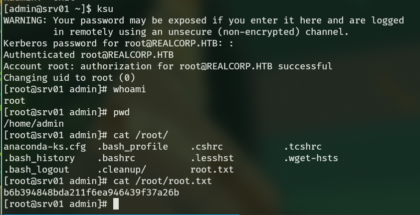Utilizando ksu para entrar como root y mostrar la flag.