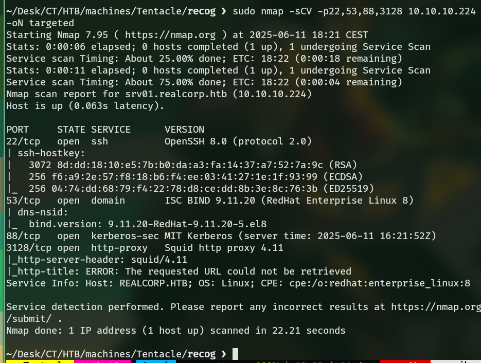 Información obtenida gracias a los scripts de nmap.