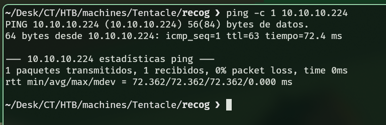 Comprobando si el equipo esta activo.