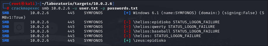Validación de usuarios con crackmapexec.