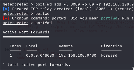 Redirecciones de puertos.