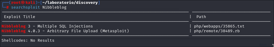 Exploits disponibles.