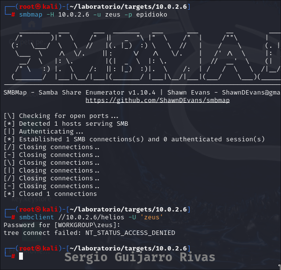 Intentos fallidos de acceso con zeus.