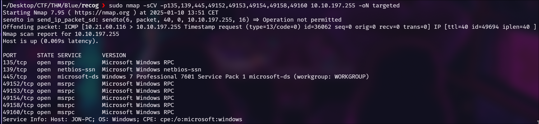 Versión y servicios corriendo en dichos puertos.